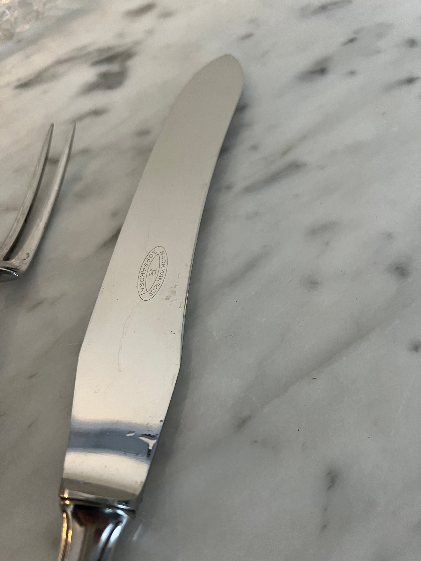 Vintage Carving And Slicing Set in Stainless Steel