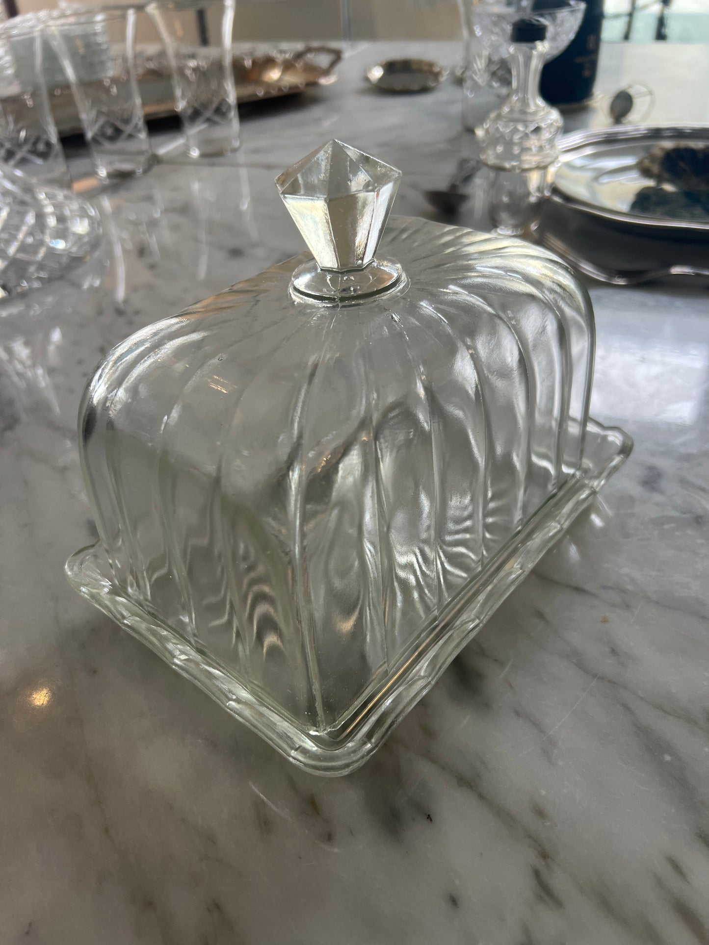 Antique Cheese Dome/ Butter Dish