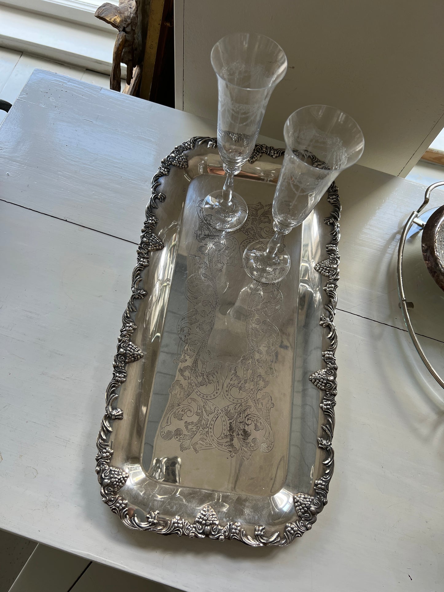 Vintage Silverplated Tray