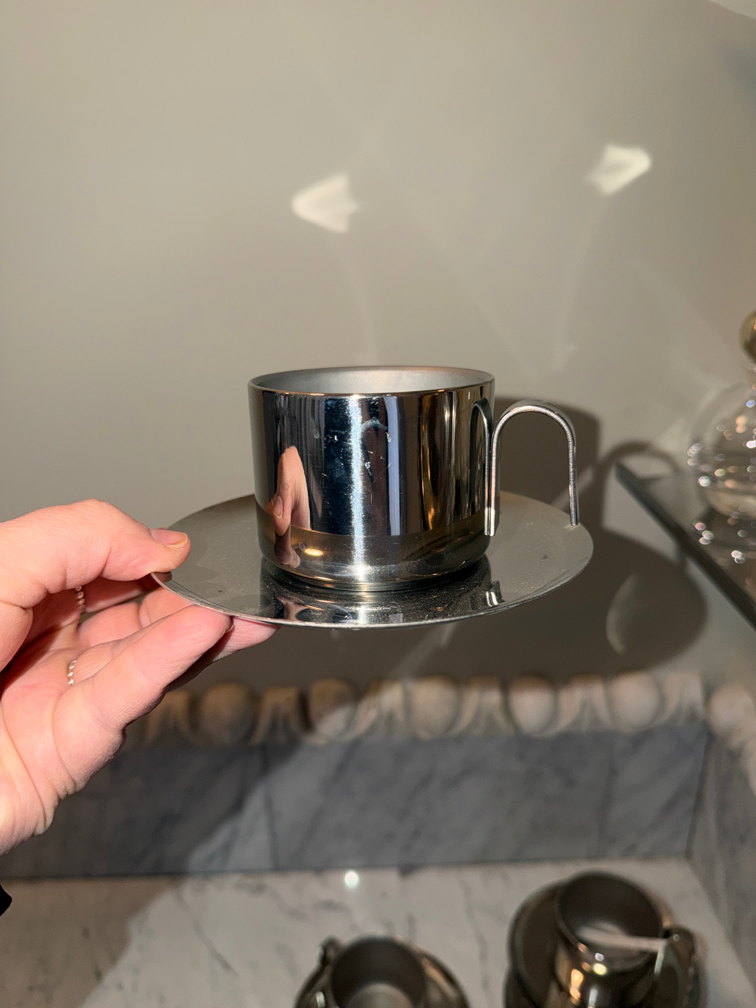 A Set Of 4 Italian Vintage coffee cups