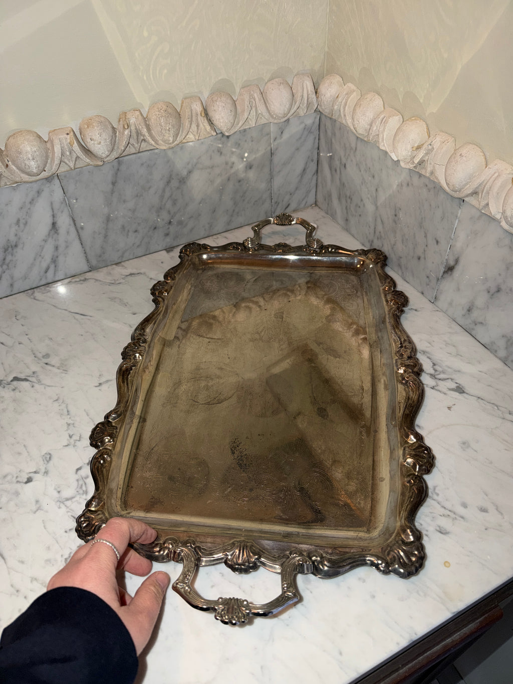 Vintage Silver-Plated Tray