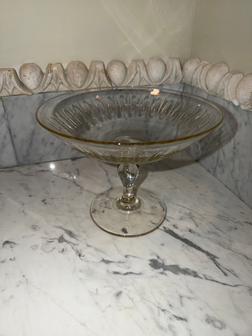 Antique Glass Dish