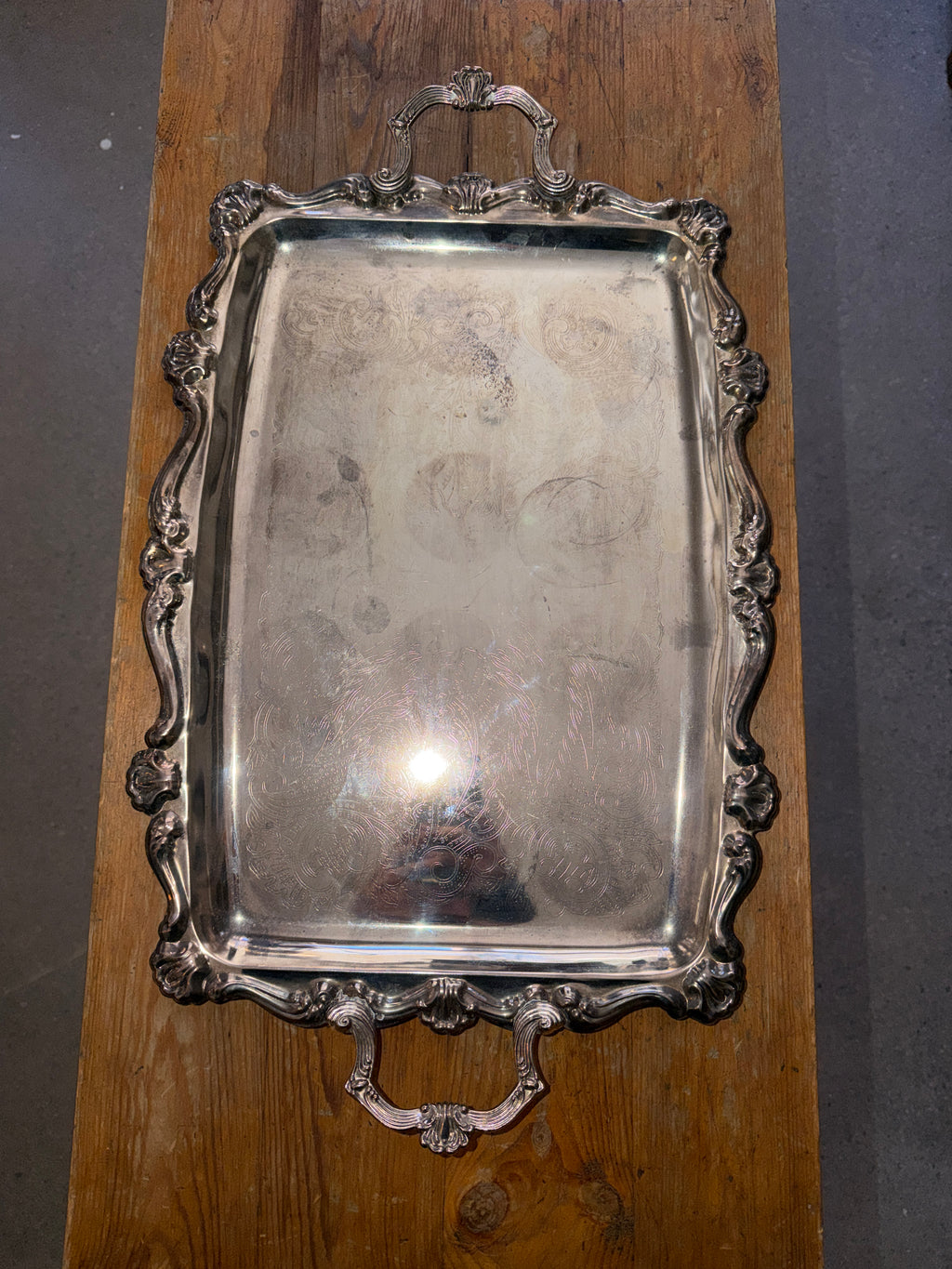 Vintage Silver-Plated Tray