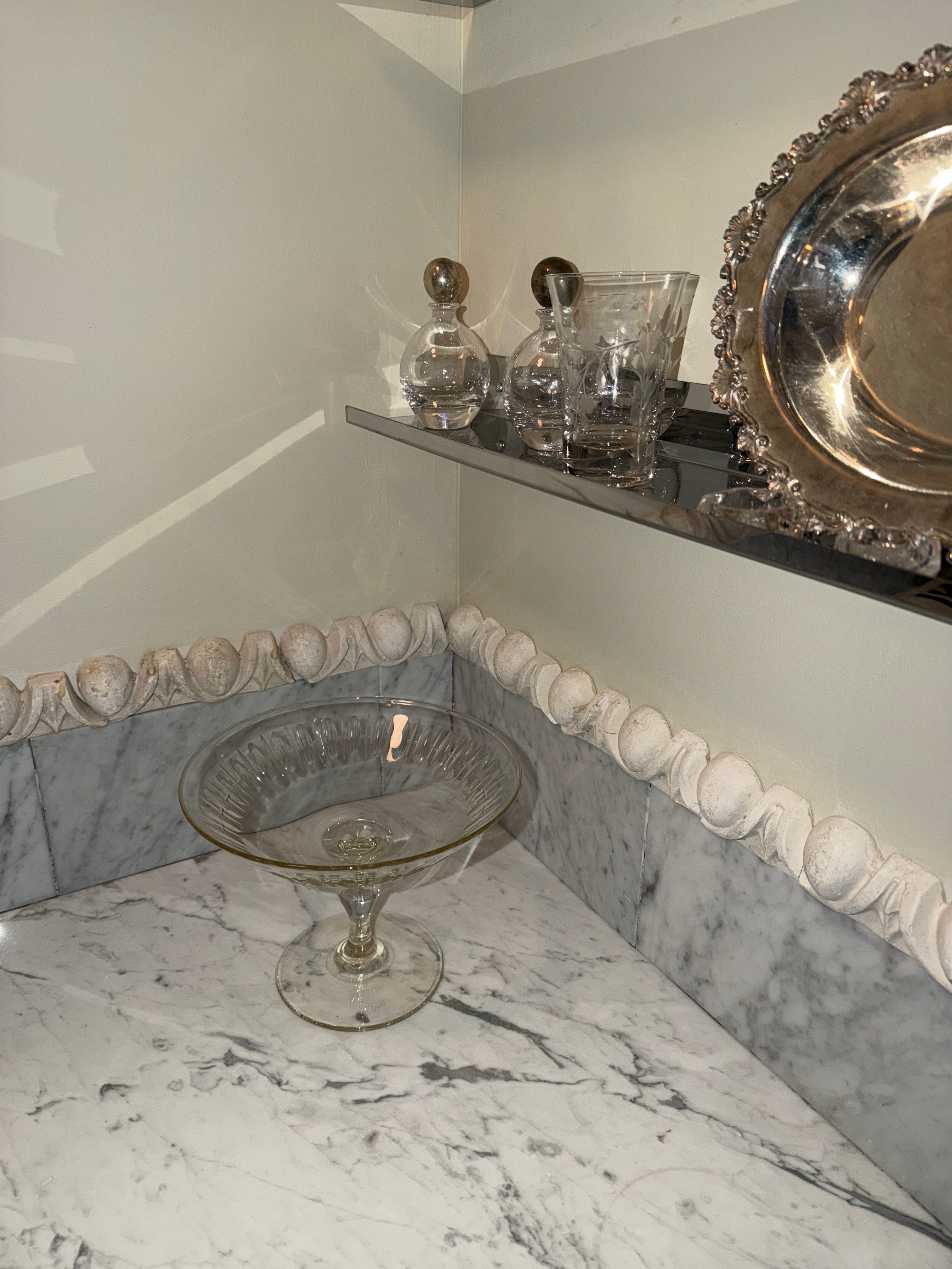 Antique Glass Dish