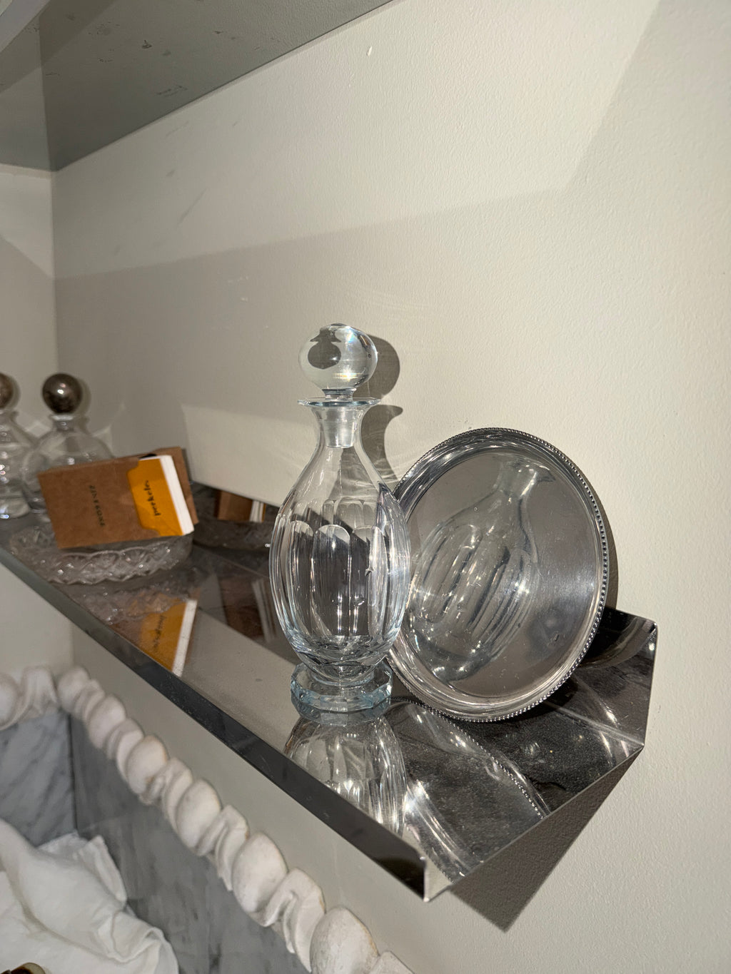 Antique bottle with coaster