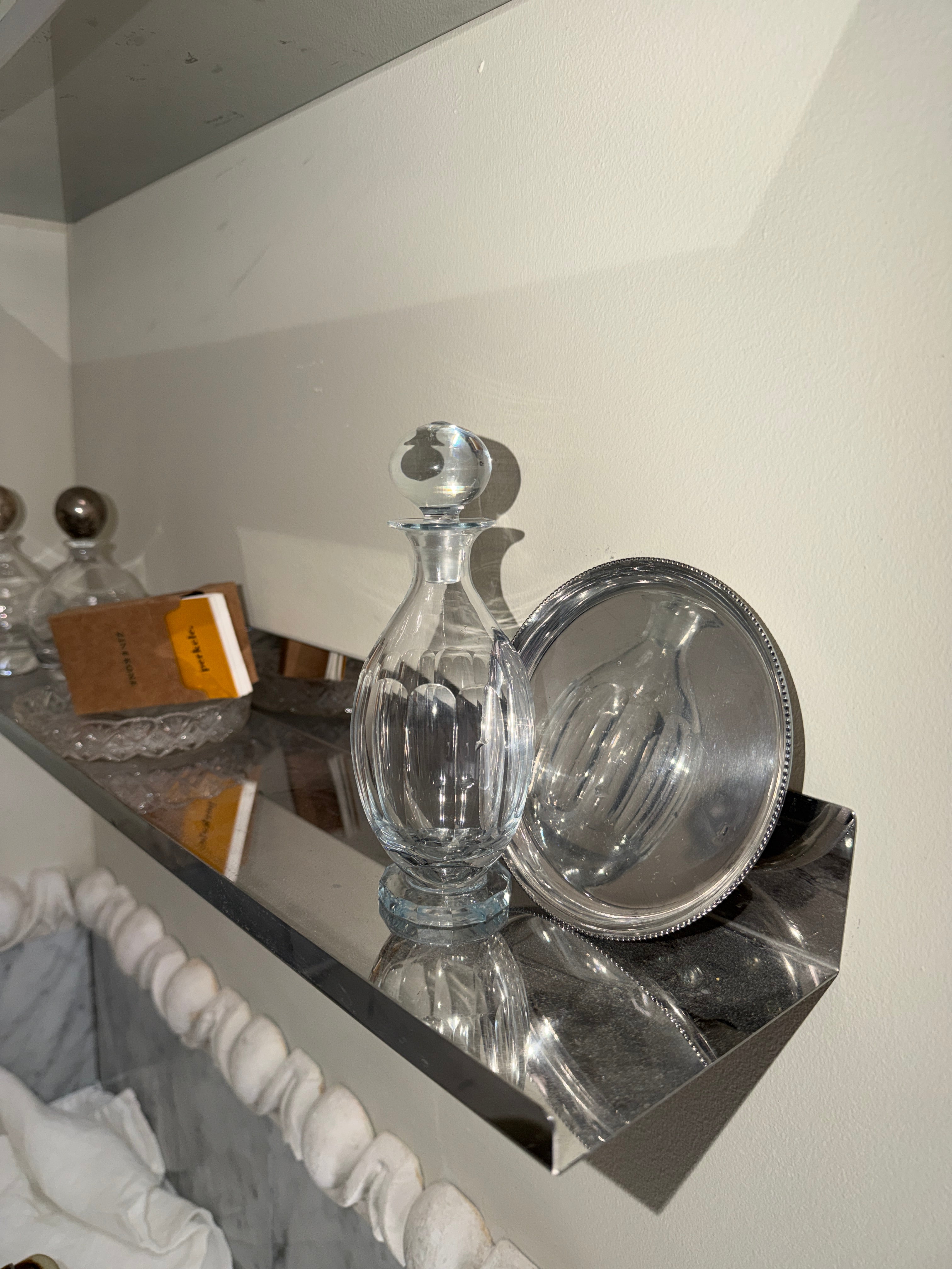 Antique bottle with coaster