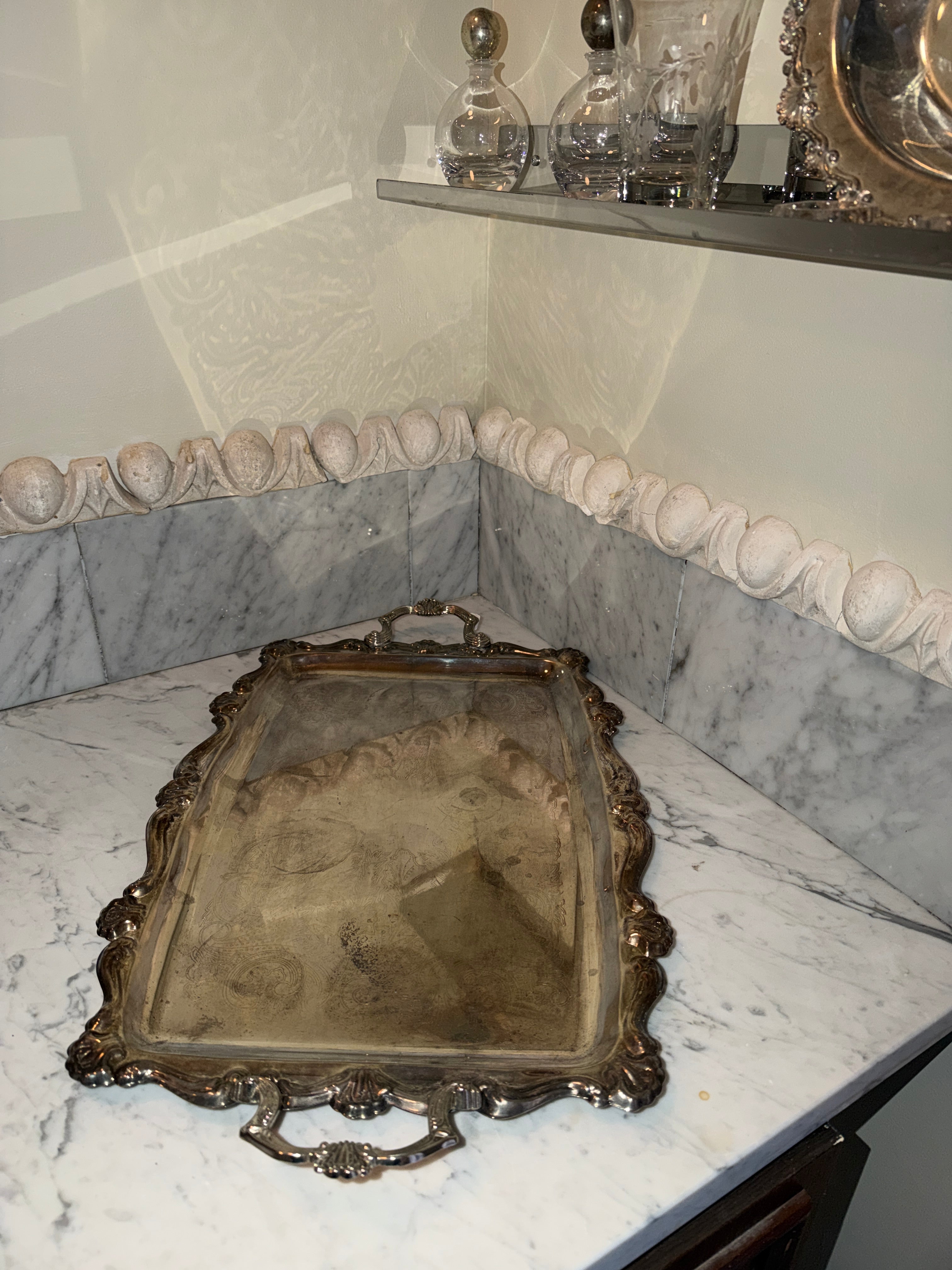 Vintage Silver-Plated Tray