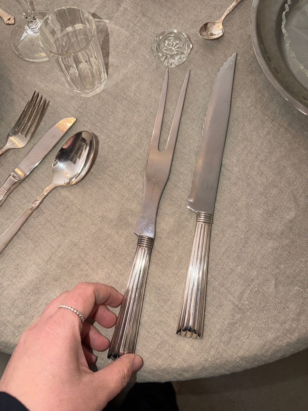 Vintage Carving Set