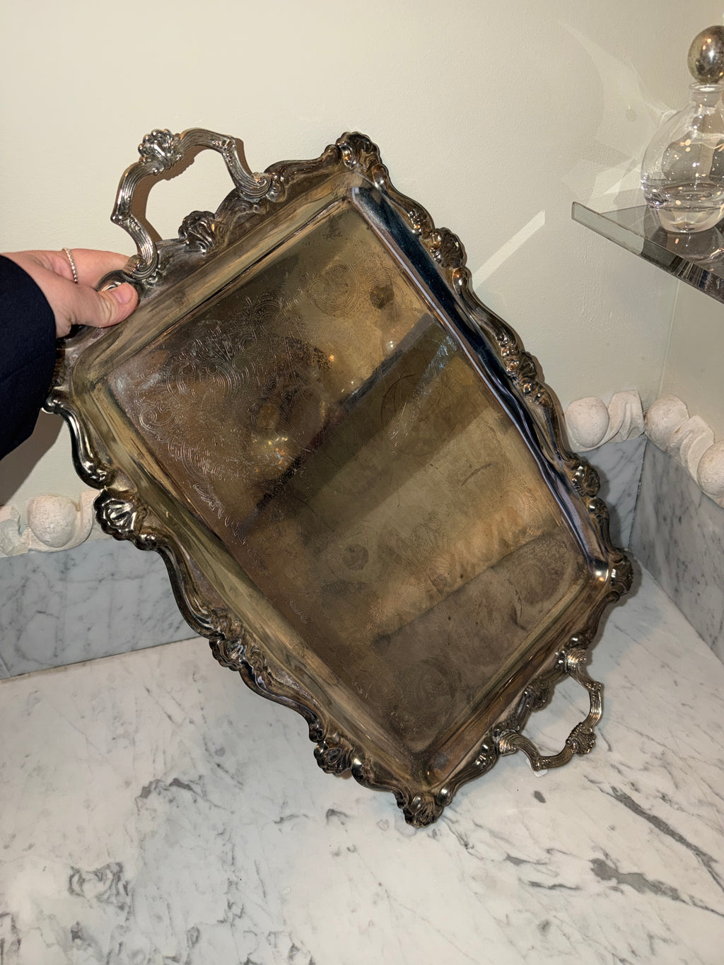 Vintage Silver-Plated Tray