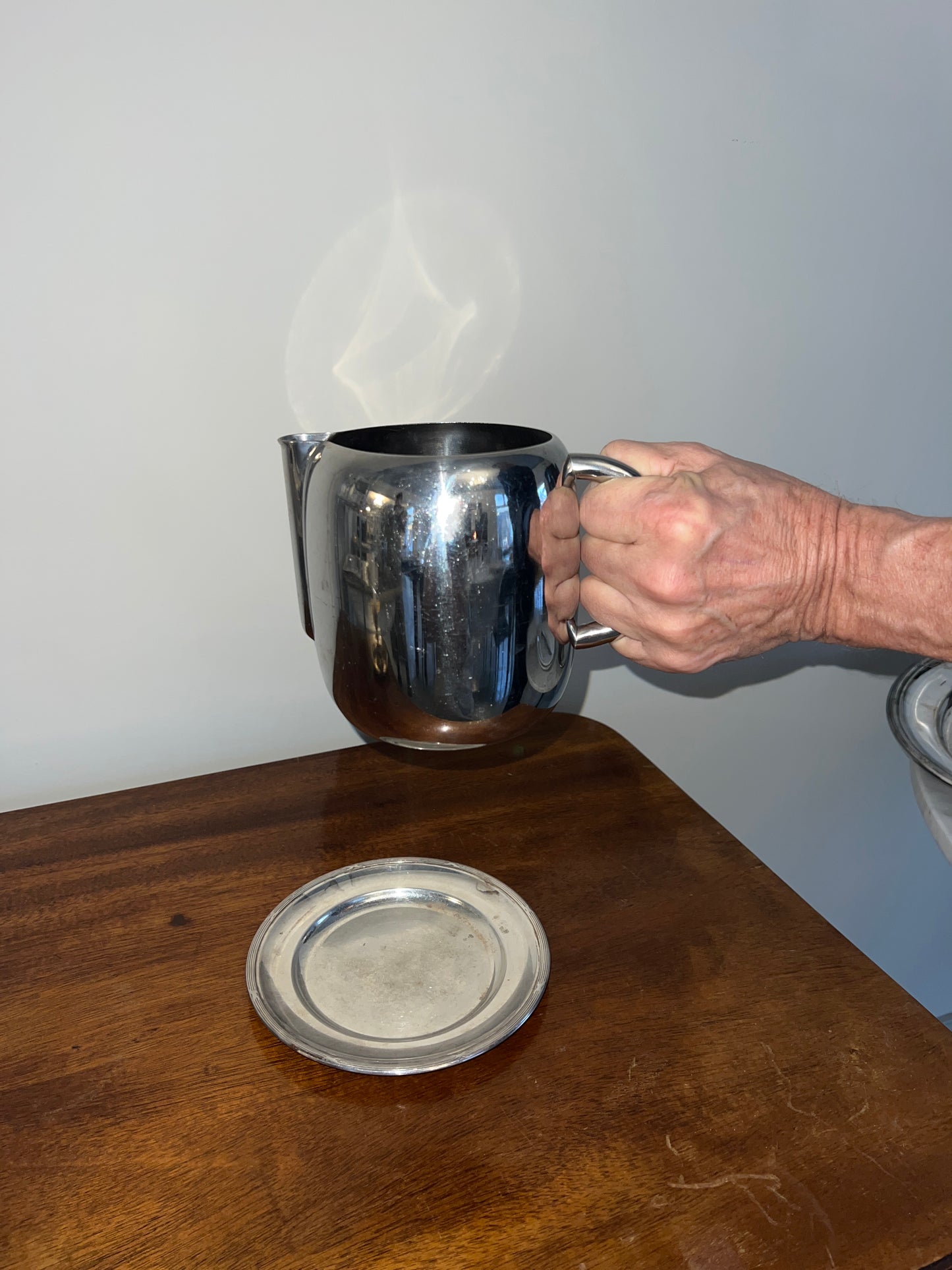 Stainelss Steel Water Jug and Alpaca Tray -set