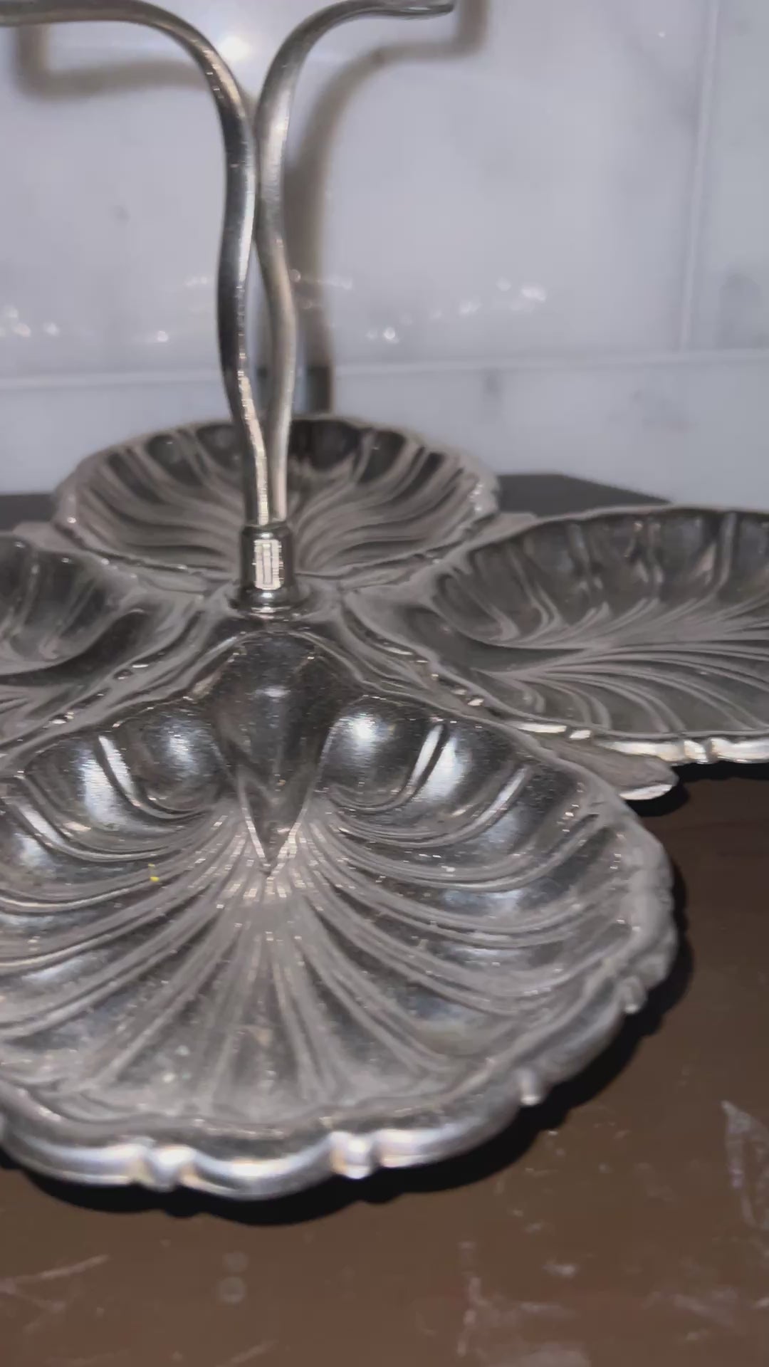 Vintage Silver-Plated Shell Dish